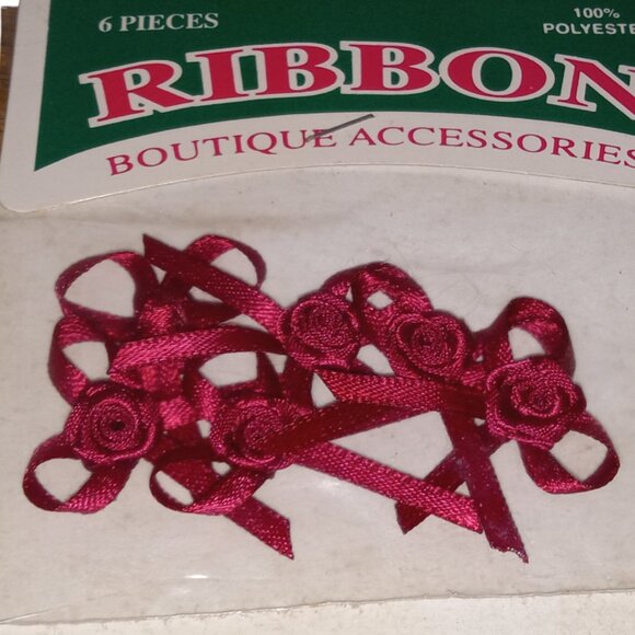 🎯 Vintage Offray Miniature Bows with Flowers for Crafting - Picture 5 of 8